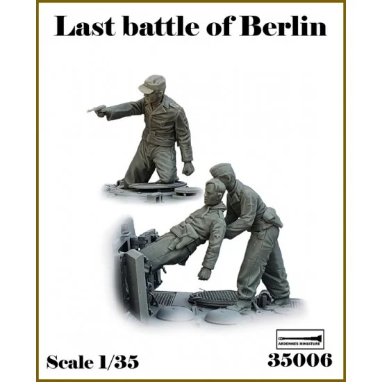 Ardennes Miniature 35006 1/35 Last Battle of Berlin - WWII German Panzer Crewmen (3 figures)