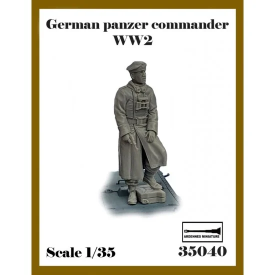 Ardennes Miniature 35040 1/35 WWII German Panzer Commander - Model Figures