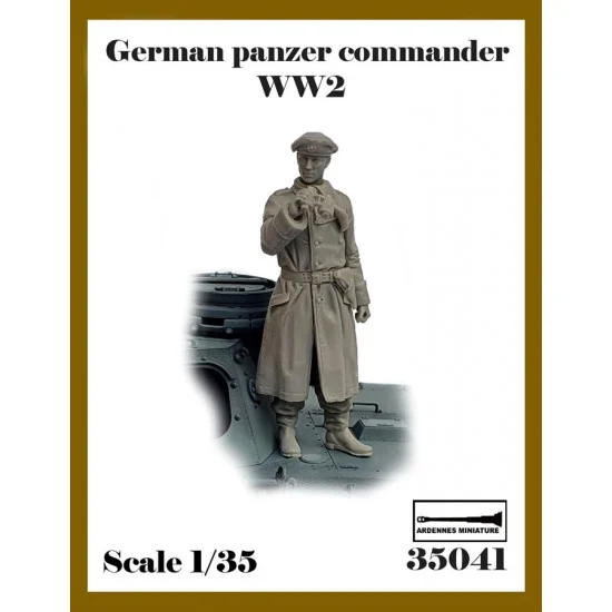 Ardennes Miniature 35041 1/35 WWII German Panzer Commander - Model Figures