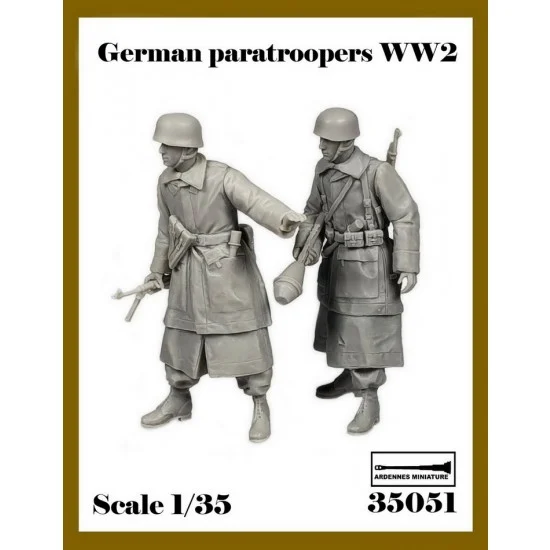 Ardennes Miniature 35051 1/35 German Paratroopers (2 figures) - Model Figures