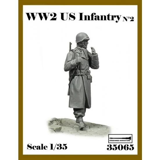 Ardennes Miniature 35065 1/35 WWII US Infantry No.2 - Model Figures
