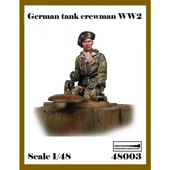 Ardennes Miniature 48003 1/48 WWII German Tank Crewman - Model Figures