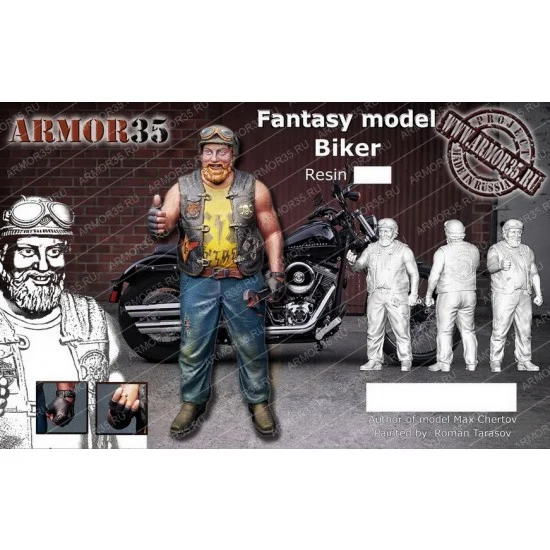Armor35 12030 1/12 Biker (Resin) - Model Figures