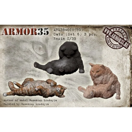 Armor35 35-010 1/35 Cats Set #6 (3pcs)