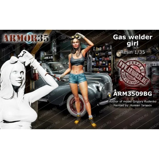 Armor35 3509BG 1/35 Gas Welder Girl - Model Figures