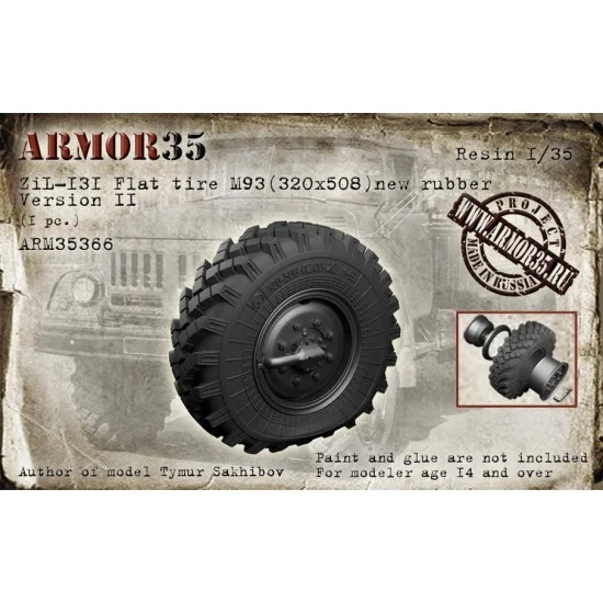 Armor35 35366 1/35 Zil-131 Flat Tyres M93 Ver.2