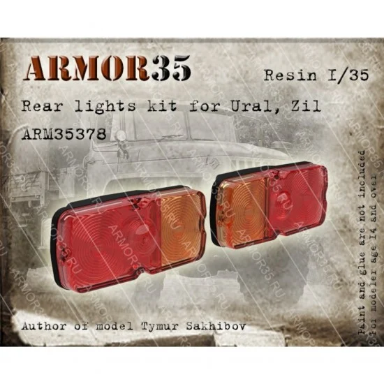 Armor35 35378 1/35 Ural/Zil Rear Lights Kit - Military Vehicles & Tanks
