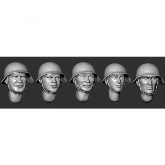 Armor35 356083 1/35 Soviet Heads in Helmets SH-36 #Set 1