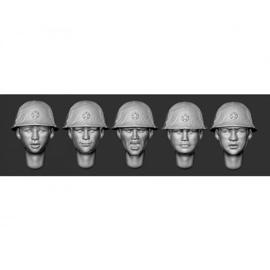 Armor35 356085 1/35 Kwantung Army Soldiers #Head Set 1 - Model Figures