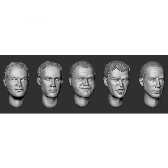 Armor35 356094 1/35 Hairy Heads #Set 20 - Model Figures