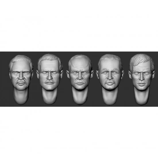 Armor35 356103 1/35 Hairy Heads Set #23 - Model Figures