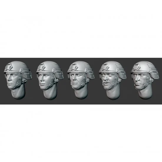 Armor35 356120 1/35 Russian Soldiers Heads Vol.3 (3D print) - Model Figures