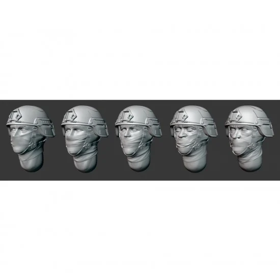 Armor35 356121 1/35 Russian Soldiers Heads Vol.4 (3D print) - Model Figures