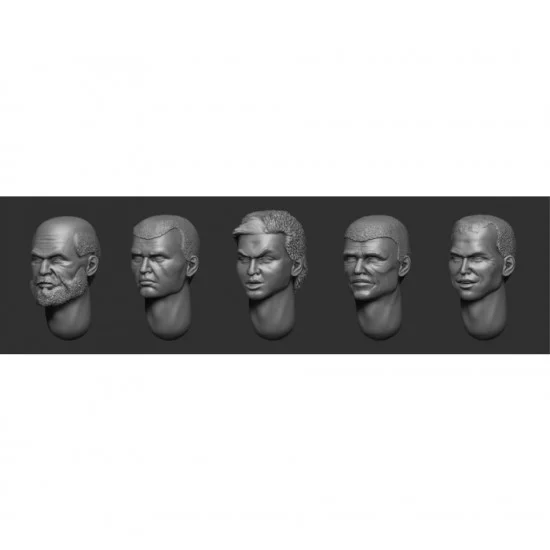 Armor35 356124 1/35 Hairy Heads Set #27 - Model Figures