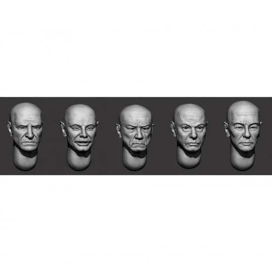 Armor35 356157 1/35 Bald Heads set #34 - Model Figures