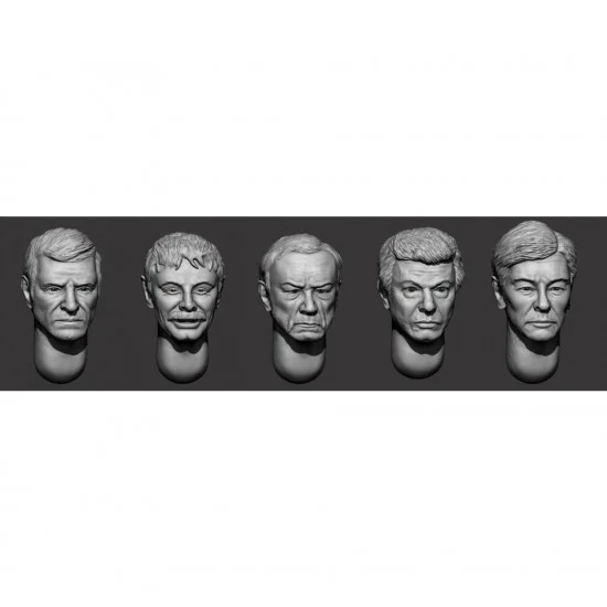 Armor35 356158 1/35 Hairy Heads set #35 - Model Figures