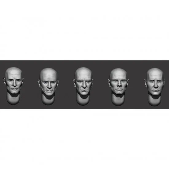 Armor35 356160 1/35 Bald Heads Set #35 - Model Figures