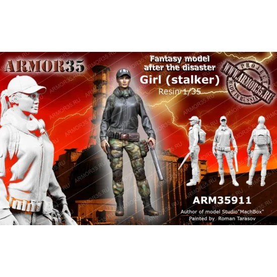 Armor35 35911 1/35 Fantasy Tank Girl Stalker - Model Figures