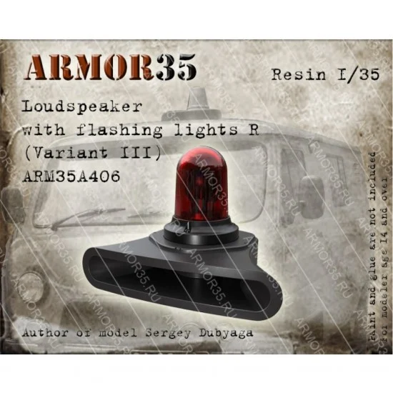 Armor35 35A406 1/35 Loudspeaker with Flashing Lights R (Variant III) - Military Vehicles & Tanks