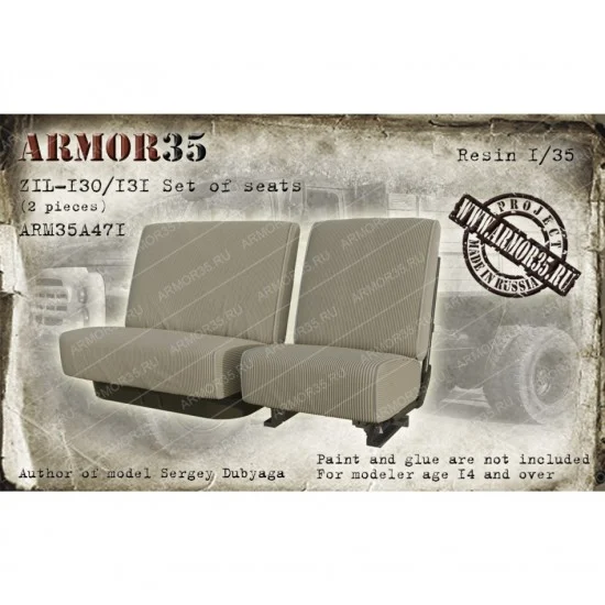 Armor35 35A471 1/35 ZIL-130/131 Seats Set (2pcs)