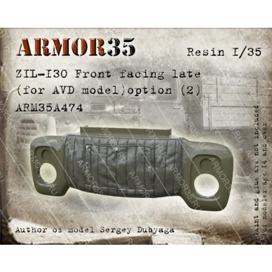 Armor35 35A474 1/35 ZIL-130 Front Facing Late Ver.2 for AVD Models