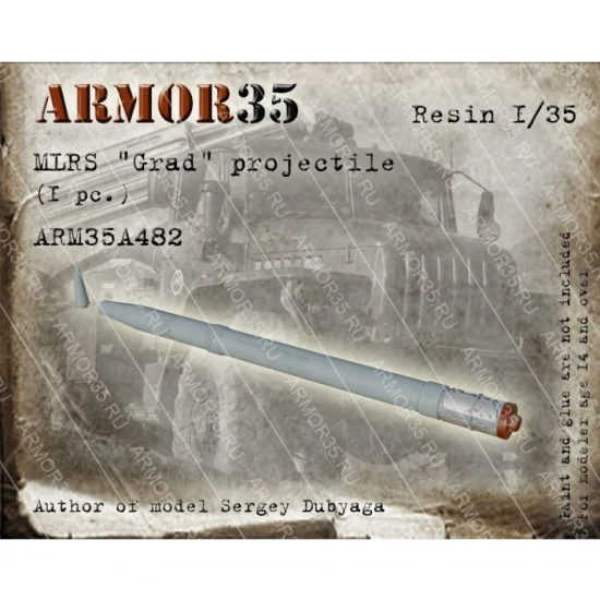 Armor35 35A482 1/35 MLRS Grad Projectile - Military Vehicles & Tanks