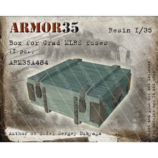 Armor35 35A484 1/35 MLRS Grad Fuses Box - Military Vehicles & Tanks