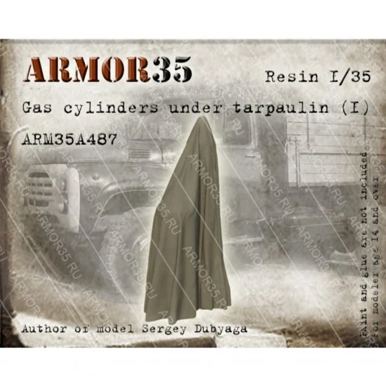Armor35 35A487 1/35 Gas Cylinders Under Tarpaulin #1 - Military Vehicles & Tanks