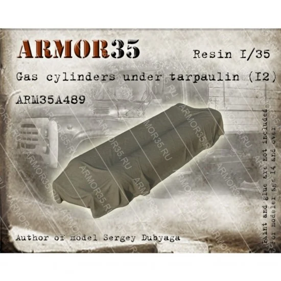 Armor35 35A489 1/35 Gas Cylinders Under Tarpaulin #3 - Military Vehicles & Tanks
