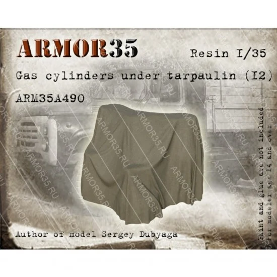 Armor35 35A490 1/35 Gas Cylinders Under Tarpaulin #4 - Military Vehicles & Tanks