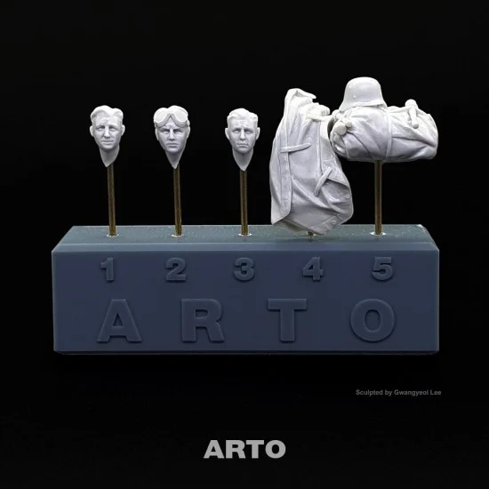 ARTO production AH35023 1/35 Heads of KS600 Sidecar with Accessories for Tamiya #35384 - Model Figures