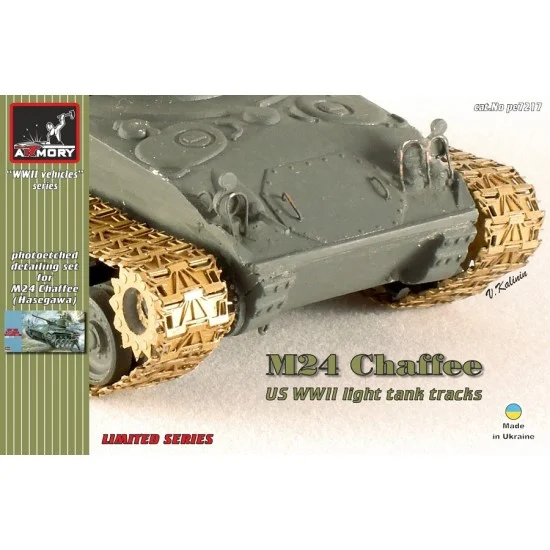 Armory Production pe7217 1/72 M24 Chaffee Tracks for Hasegawa kits - Military Vehicles & Tanks