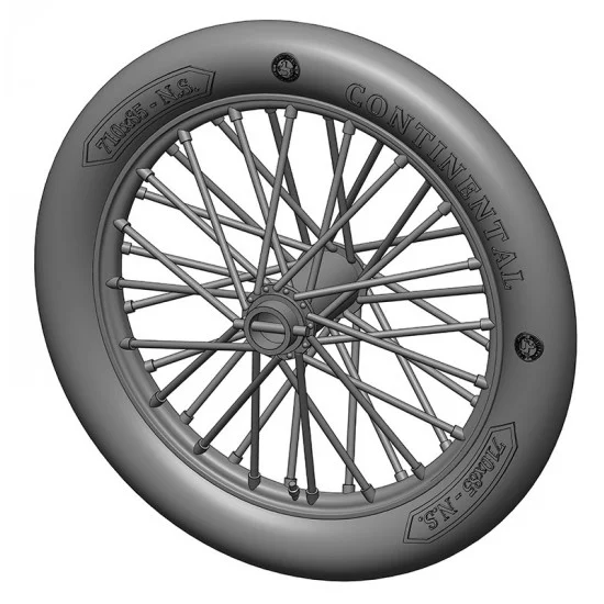 Art Scale Kit A48017 1/48 German 710x85 Spoked Wheels (2pcs) - Model Planes