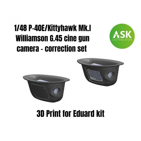 Art Scale Kit A48025 1/48 P-40E/Kittyhawk Mk.I Williamson G.45 Cine Gun Camera Correction set for Eduard