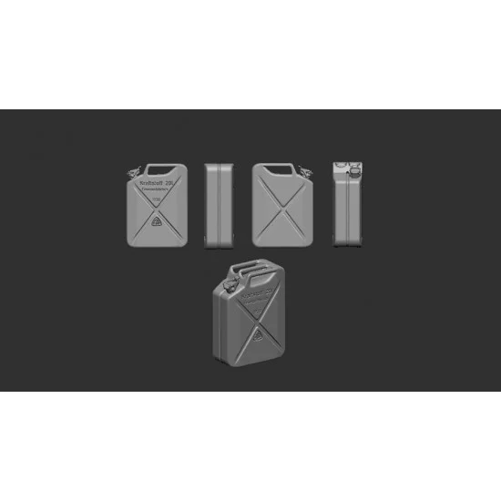 Art Scale Kit A72005 1/72 WWII German Army Jerry Can 20 Litre - Scenics & Diorama