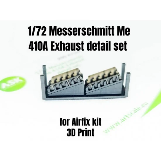 Art Scale Kit A72011 1/72 Messerschmitt Me 410A Exhaust Detail Set for Airfix kits - Model Planes