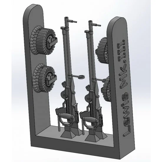 Art Scale Kit A72017 1/72 Lewis Mk.III 3D-printed Machine Guns (2pcs)
