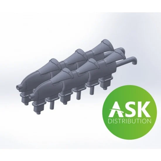 Art Scale Kit A72036 1/72 Spitfire Mk Shrouded Fishtail Exhausts for Eduard kit - Model Planes