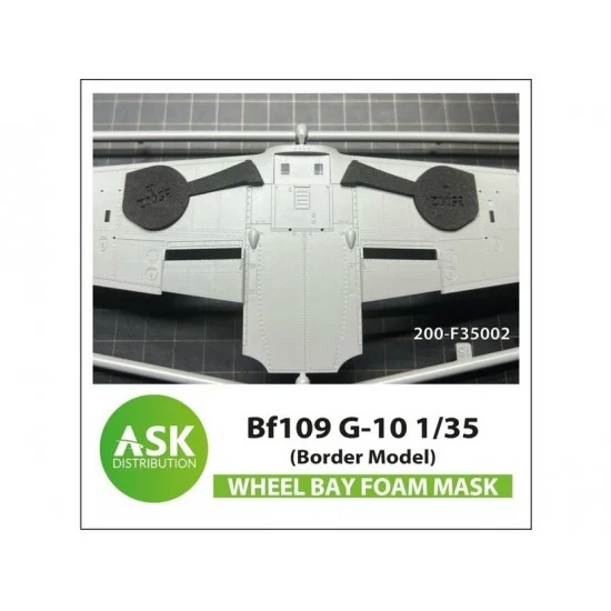 Art Scale Kit F35002 1/35 Bf 109G-10 Wheel Bays Foam Flexibel Express-fit Mask for Border Model
