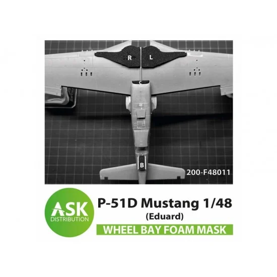 Art Scale Kit F48012 1/48 Me 262A FOAM Flexibel Wheel Bay and Engine Intake Mask for Tamiya kits - Model Planes