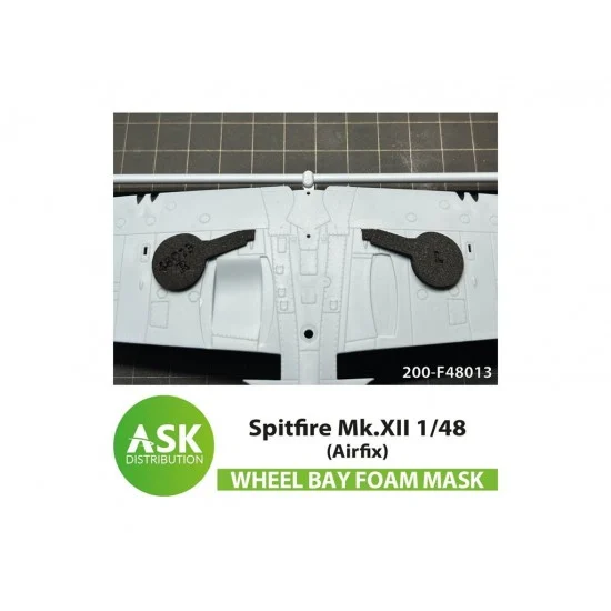 Art Scale Kit F48013 1/48 Spitfire Mk.XII FOAM Flexibel Wheel Bay Mask for Airfix kits - Model Planes