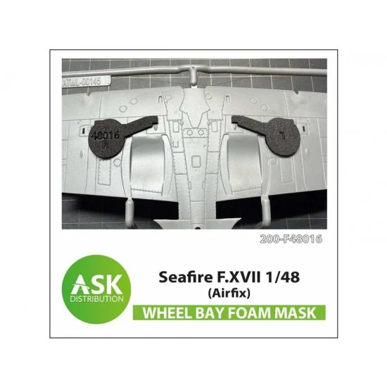 Art Scale Kit F48016 1/48 Seafire F.XVII FOAM Flexibel Wheel Bay Mask for Airfix kits - Model Planes