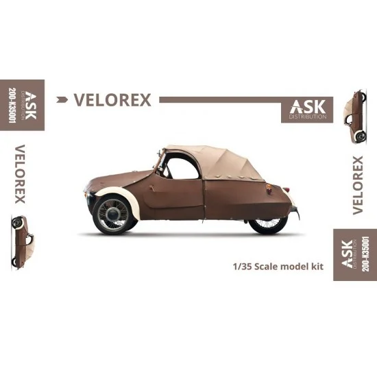 Art Scale Kit K35001 1/35 Velorex - Legendary Three-wheeled Vehicle Plastic kit