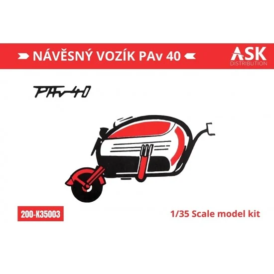 Art Scale Kit K35003 1/35 Semi-trailer Pav 40 for the Velorex kit
