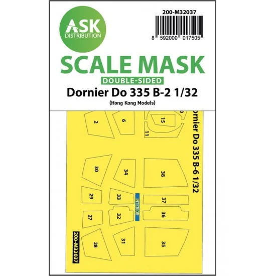 Art Scale Kit M32037 1/32 Dornier Do 335B-2 Double-sided Masking for HK Models