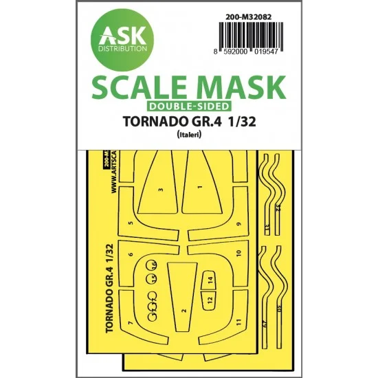 Art Scale Kit M32082 1/32 Tornado GR.4 double-sided express fit Mask for Italeri kits