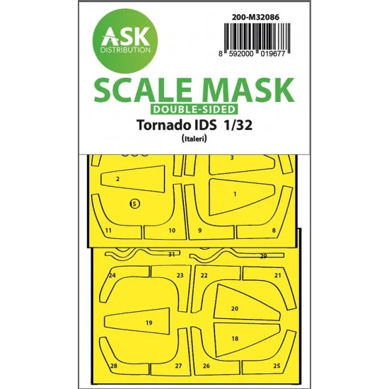 Art Scale Kit M32086 1/32 Tornado Ids Double-Sided Express Fit Mask for Italeri