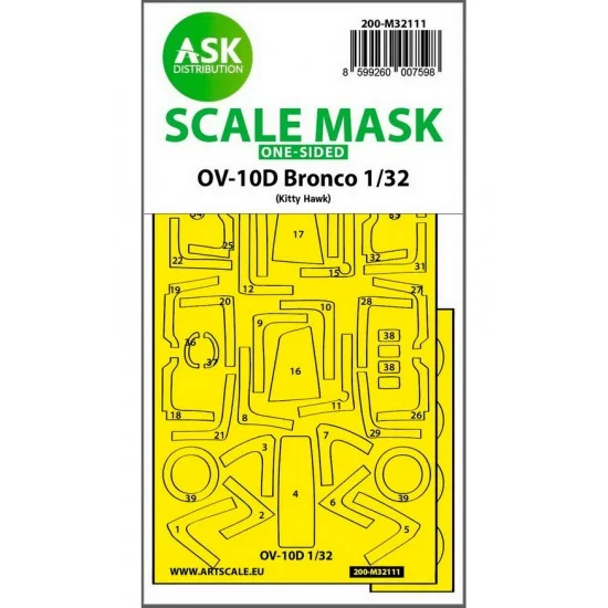 Art Scale Kit M32111 1/32 OV-10D Bronco One-sided Express Fit Mask for Kitty Hawk kits