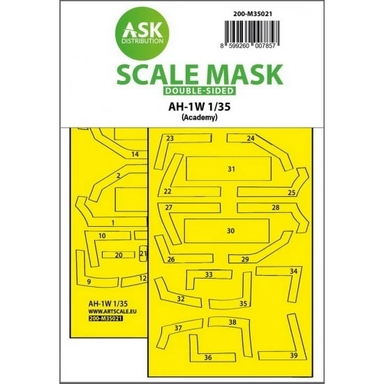 Art Scale Kit M35021 1/35 AH-1W SuperCobra Double-sided Painting Mask for Academy kits