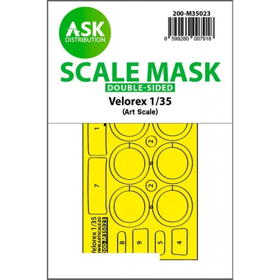 Art Scale Kit M35023 1/35 Velorex Double-sided Express Fit Mask for Art Scale Kit